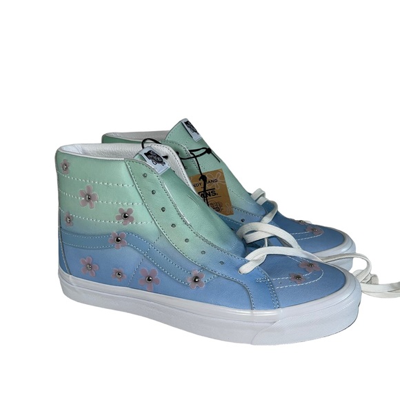 Vans x SpongeBob Sandy Cheeks Liang SK8-Hi Blue Flower Hi Top Sneakers Mens 11 - Picture 7 of 11